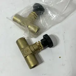 2 SWAGELOK B-4JN4 BRASS SCREWED BONNET NEEDLE CONDUIT FITTING VALVE 1/4