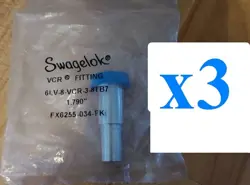 X3 SWAGELOK 6LV-8-VCR-3-8TB7