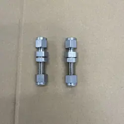2- SWAGELOK STAINLESS STEEL BULKHEAD UNION, 1/4