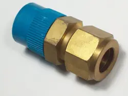 1 - SWAGELOK BRASS CONNECTOR FITTING, 1/2
