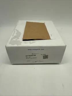 BOX OF 10 SWAGELOK SS-810-3 STAINLESS TEE 1/2IN TUBE 1/2IN TUBE 3/8IN TUBE