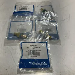 SWAGELOK  B-PB6-TA6  PUSH ON HOSE FITTING LOT OF 5 U3S