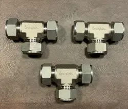SWAGELOK 1 INCH TEE. (3)
