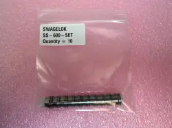 SWAGELOK SS-600-SET, STAINLESS 1/4