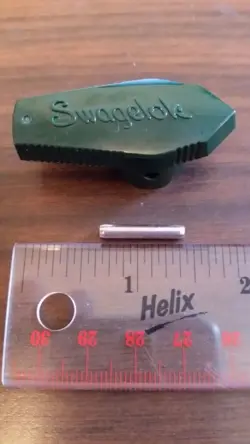 SWAGELOK SS-4P4T SS-6P4T PLUG VALVE GREEN REPLACEMENT HANDLE