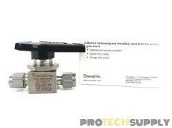NEW SWAGELOK SS-43GS4-PT STAINLESS STEEL BALL VALVE WITH WARRANTY