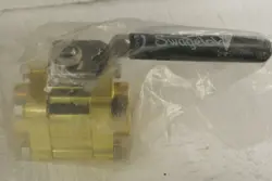 NEW SWAGELOK B-65TF12 BRASS BALL VALVE 3/4