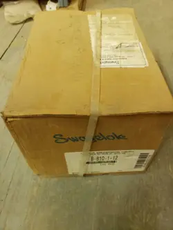 SWAGELOK B-810-1-12 BRASS TUBE FITTING, MALE CONNECTOR, 1/2 IN. TUBE OD X 3/4 IN