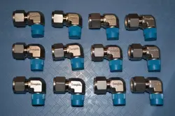 TOTAL OF 12 - FREE SHIPPING, SWAGELOK STAINLESS STEEL FITTINGS. 