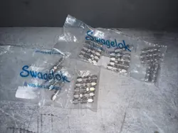 SWAGELOK SS-100-61 STAINLESS STEEL SWAGELOK TUBE FITTING LOT OF 24