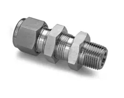1/2 TUBE OD X 3/8 MNPT 316SS BULKHEAD MALE FITTING SWAGELOK SS-810-11-6