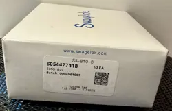 BOX OF 10 STAINLESS STEEL SWAGELOK SS-810-3