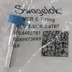 (4) SWAGELOK 6LV-4-VCR-3-4TB7 1/4