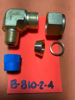 B-810-2-4 SWAGELOK BRASS MALE ELBOW, 1/2