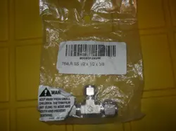 HAM-LET 764LR-SS 1/2 X 1/2 X 3/8 REDUCING UNION TEE, STAINLESS (C19)