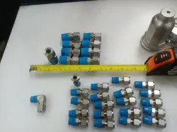 30 PCS, SWAGELOK  SS-316 , DIFFERENT SIZES AND TYPES,  SEE PICTURES,   7000