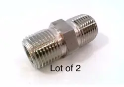 LOT-2 SWAGELOK NIPPLE NPT SS-8-HN-8 STAINLESS STEEL FITTING