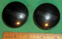 (2) VINTAGE WHITEY BLACK BAKELITE SWAGELOK VALVE ADJUSTMENT KNOBS/HANDLES