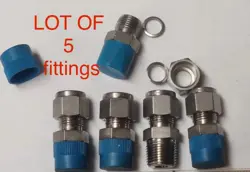 LOT OF 5 NEW! SWAGELOK 3/8