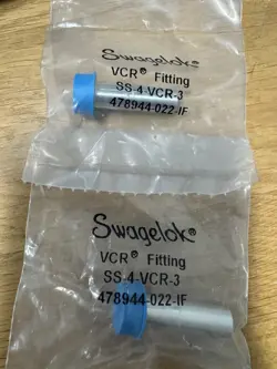 SWAGELOK SS 4-VCR-3 LOT OF 2