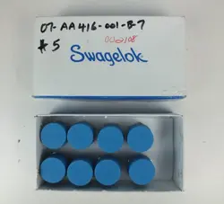LOT OF 8 SWAGELOK SS-12-RB-6 STAINLESS STEEL PIPE FITTING 3/4