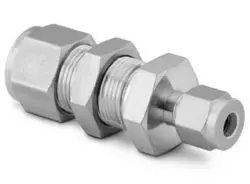 SWAGELOK SS-600-61-4 STAINLESS STEEL 3/8” X 1/4” BULKHEAD FITTING.