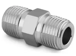 SWAGELOK SS-12-HN STAINLESS STEEL PIPE FITTING, HEX NIPPLE, 3/4 IN. MALE NPT