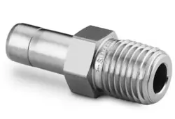 SWAGELOK SS-8-TA-1-8 STAINLESS STEEL TUBE FITTING, MALE TUBE ADAPTER, 1/2 IN.
