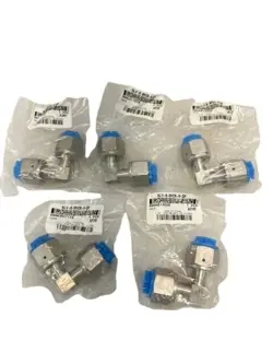 SWAGELOK 6LV-8-WVCR-9-DF WELDED FE ELBOWS 316 STAINLESS COUPLINGS LOT OF 5