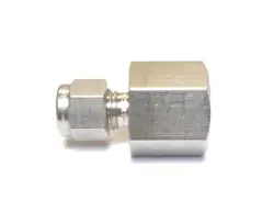 SWAGELOK SS-400-7-6, SST FITTING, FEMALE CONNECTOR, 1/4 IN. TUBE X 3/8 IN. NPT.