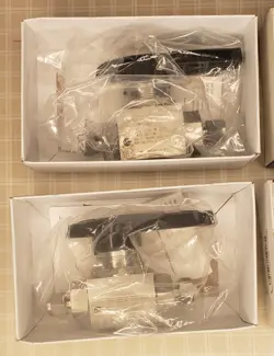 (LOT OF 2) NEW SWAGELOK SS-AFSS6 BALL VALVES, 3/8