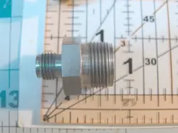 4 (316 SS SWAGELOK) FLARE TUBE  FITTING,  M12X1.25MM THREAD TO 1/2