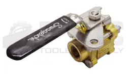 NEW SWAGELOK B-63TF8 BRASS BALL VALVE 1500PSIG
