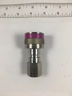 SWAGELOK SS-QC4-B-4PFK7 QUICK CONNECT BODY  1/4 IN. FNPT PURPLE KEY 