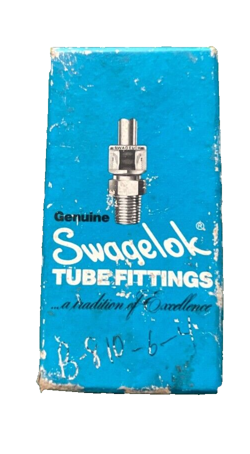 (BOX OF 5) SWAGELOK B-810-6-4 BRASS REDUCING UNION 1/2 IN OD - 1/4