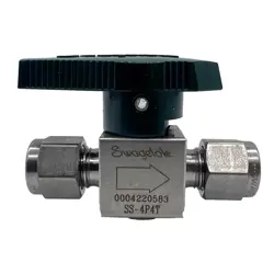 SWAGELOK SS-4P4T QUARTER TURN INSTRUMENT PLUG VALVE FNSP