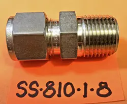 SS-810-1-8 SWAGELOK SST MALE CONNECTOR, 1/2