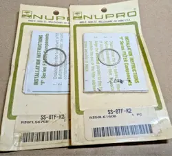 (NEW QTY 2) SWAGELOK / NUPRO SS-8TF-K2 STAINLESS STEEL GASKET KITS