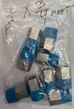 9- 3/4 MNPT X 1/2 FNPT 316SS REDUCING BUSHING SWAGELOK SS-12-RB-8. 9 FITTINGS