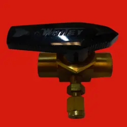 SWAGELOK WHITEY B-43VF4 BRASS 1-PIECE 40 SERIES BALL VALVE, 1/2 IN. FNPT