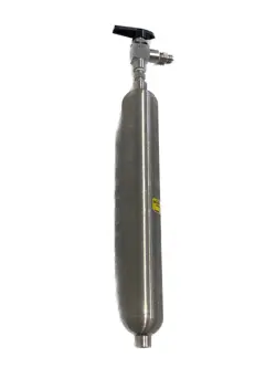 SWAGELOK STAINLESS STEEL DOUBLE ENDED SAMPLE CYLINDER & VALVE 304L-HDF4-500