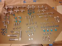 LOT OF 124 NEW SWAGELOKS