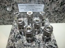 PART #: SS-400-1-4, SWAGELOK SS MALE CONNECTOR, 1/4
