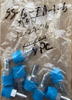 8 NEW SWAGELOK 3/8 IN. TUBE FITTING P/N SS-6-TA-1-6