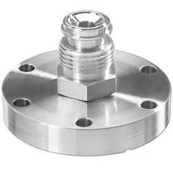 CONFLAT FLANGE (CF) 1-1/3 INCH CONNECTED TO MALE SWAGELOK 1/4 INCH