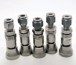 LOT OF 5 SWAGELOK SS-QC4-B-400 STAINLESS QUICK CONNECT 1/4