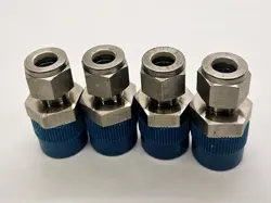 LOT OF 4 SWAGELOK FITTING, 3/8