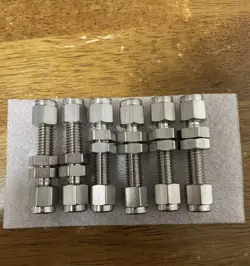 SS-200-61 SWAGELOK TUBE FITTING, 1/8” 6 PIECES