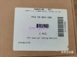 1PCS NEW SWAGELOK  PFA-T8-062-100 BRAND NEW FEDEX OR DHL