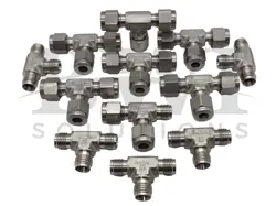 NEW SWAGELOK SS-400-3 STAINLESS STEEL TUBE FITTING UNION TEE 1/4
